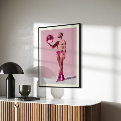 Disco Muse - Oil Painting Print | Queer Art Print
