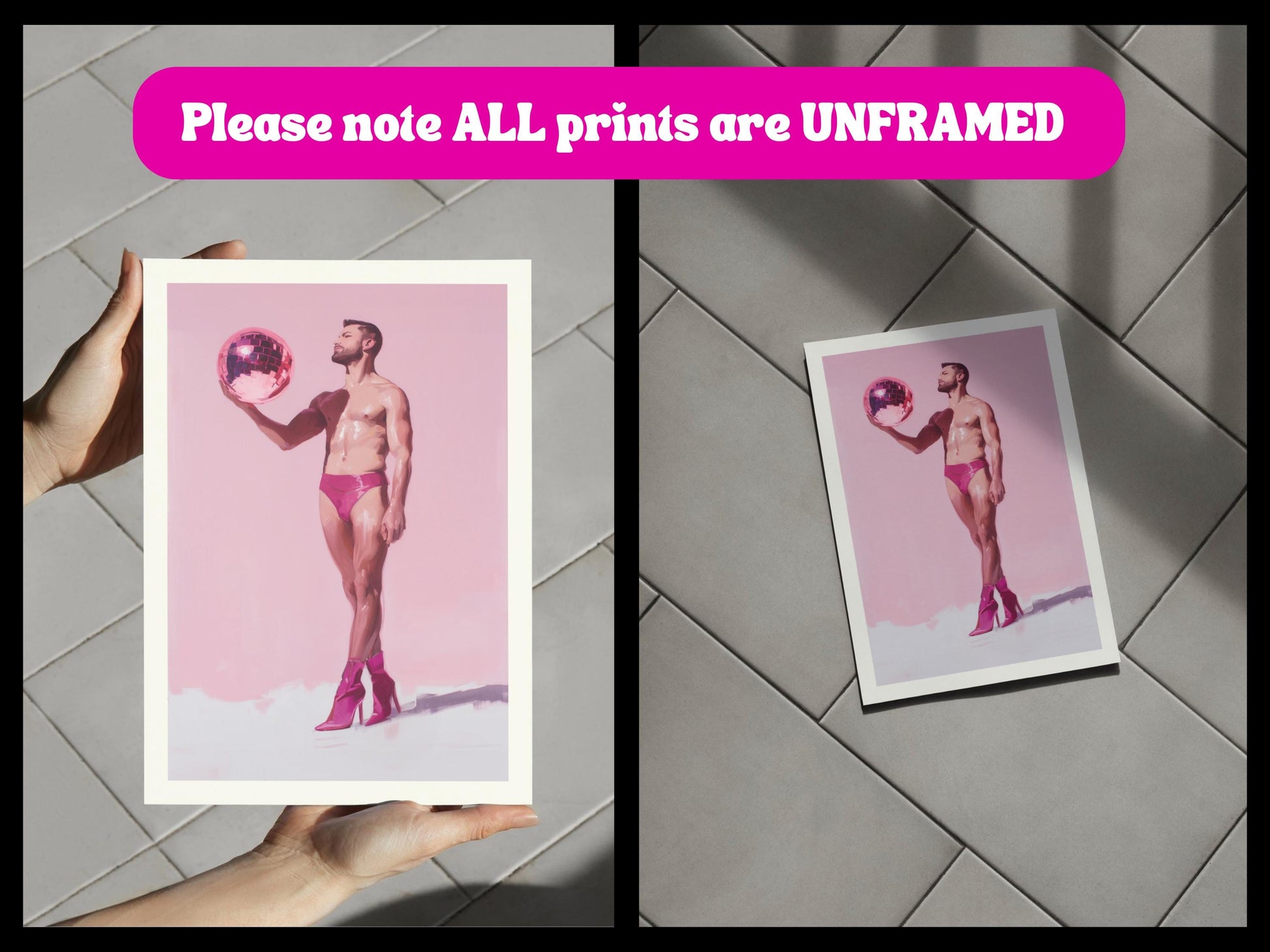 Disco Muse - Oil Painting Print | Queer Art Print
