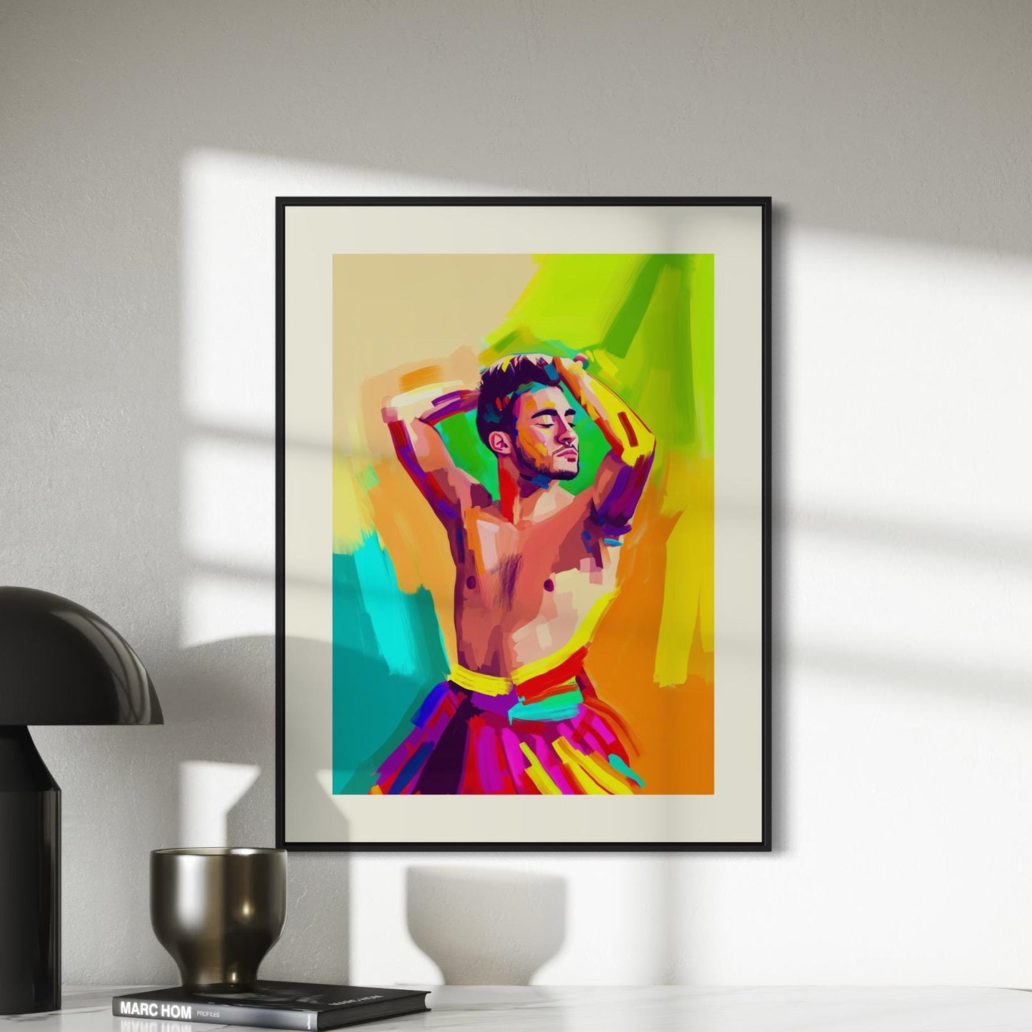 Vibrance in Motion – Bold Cub LGBTQ+ Wall Art, Colourful Queer Decor, Unframed Cub Pride Print on Premium Matte Paper, LGBTQ+ Gift Idea