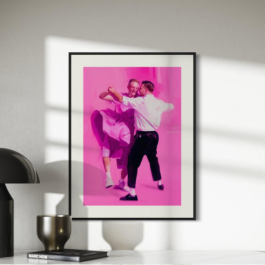 Let Us Dance – Vibrant Queer Wall Art, LGBTQ+ Celebration Print, Unframed Premium Matte Artwork for Bold & Joyful Spaces