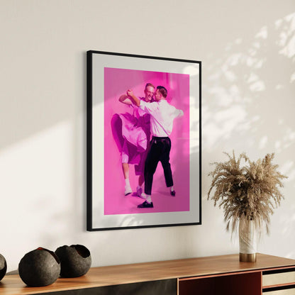 Let Us Dance – Vibrant Queer Wall Art, LGBTQ+ Celebration Print, Unframed Premium Matte Artwork for Bold & Joyful Spaces