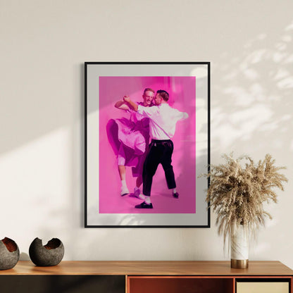 Let Us Dance – Vibrant Queer Wall Art, LGBTQ+ Celebration Print, Unframed Premium Matte Artwork for Bold & Joyful Spaces