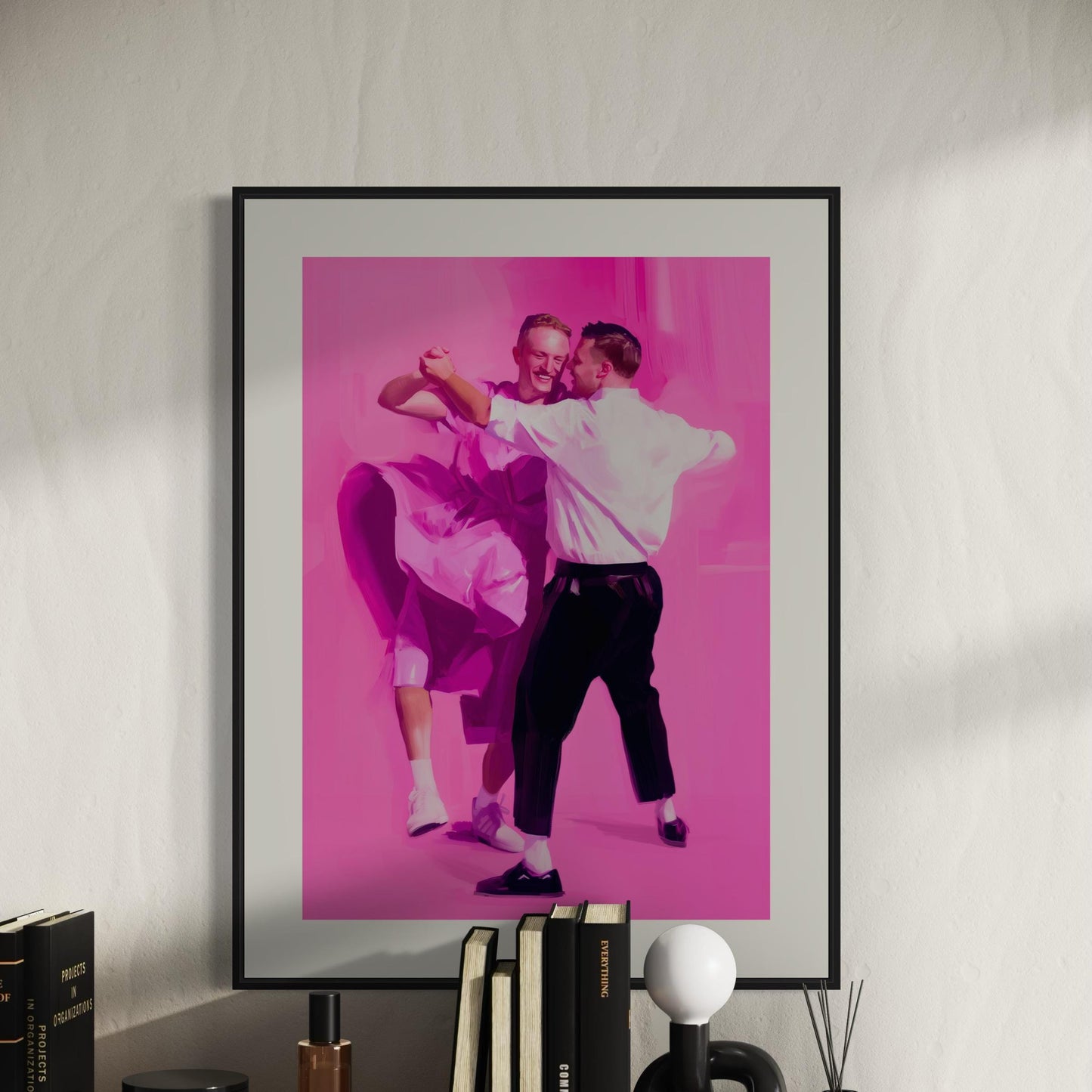 Let Us Dance – Vibrant Queer Wall Art, LGBTQ+ Celebration Print, Unframed Premium Matte Artwork for Bold & Joyful Spaces
