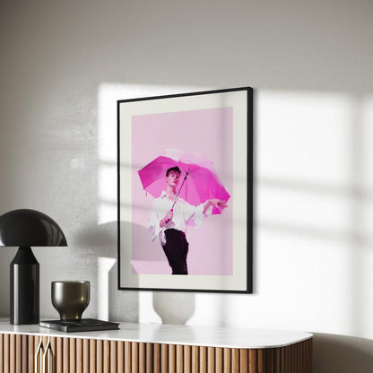 Pretty in Pink – Vibrant Queer Art Print, LGBTQ+ Pride Wall Decor, Unframed Premium Matte Artwork for Bold and Joyful Spaces