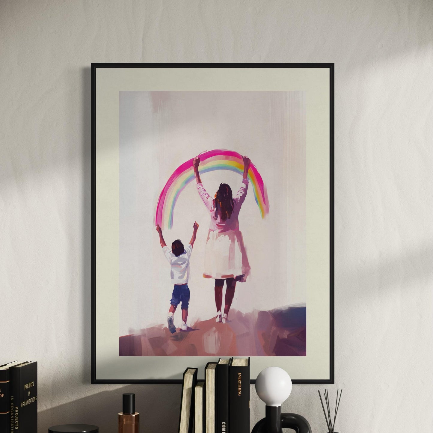 Celebrate Your Rainbow Art Print | Queer-Inspired Wall Decor | Premium Matte LGBTQ+ Pride Poster for Your Home or Gift