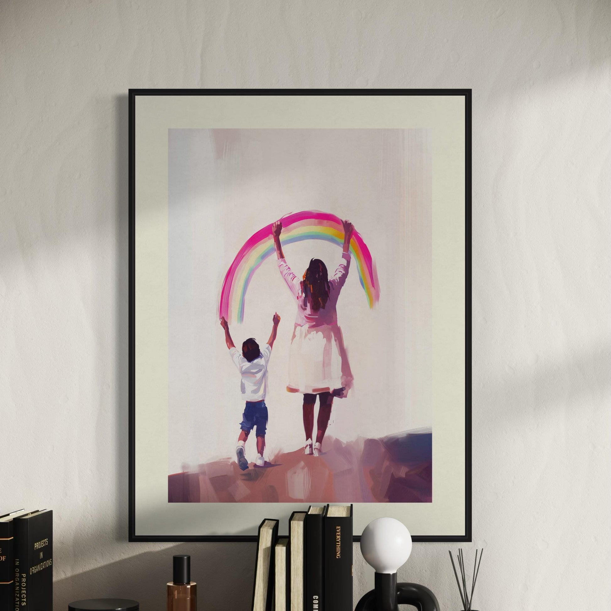Celebrate Your Rainbow Art Print | Queer-Inspired Wall Decor | Premium Matte LGBTQ+ Pride Poster for Your Home or Gift