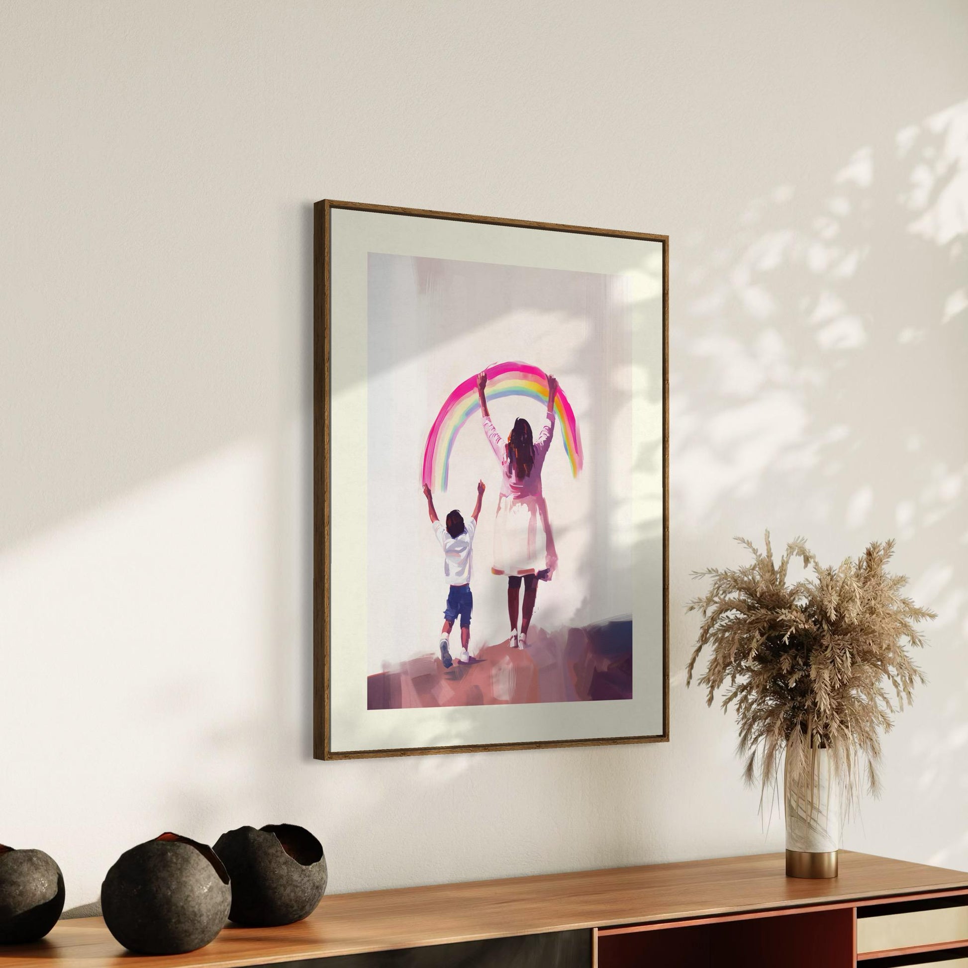 Celebrate Your Rainbow Art Print | Queer-Inspired Wall Decor | Premium Matte LGBTQ+ Pride Poster for Your Home or Gift