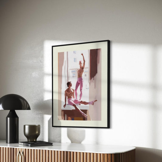 Power in Pink Art Print | Queer-Inspired Minimalist Wall Decor | Premium LGBTQ+ Pride Artwork for Bold Homes & Spaces