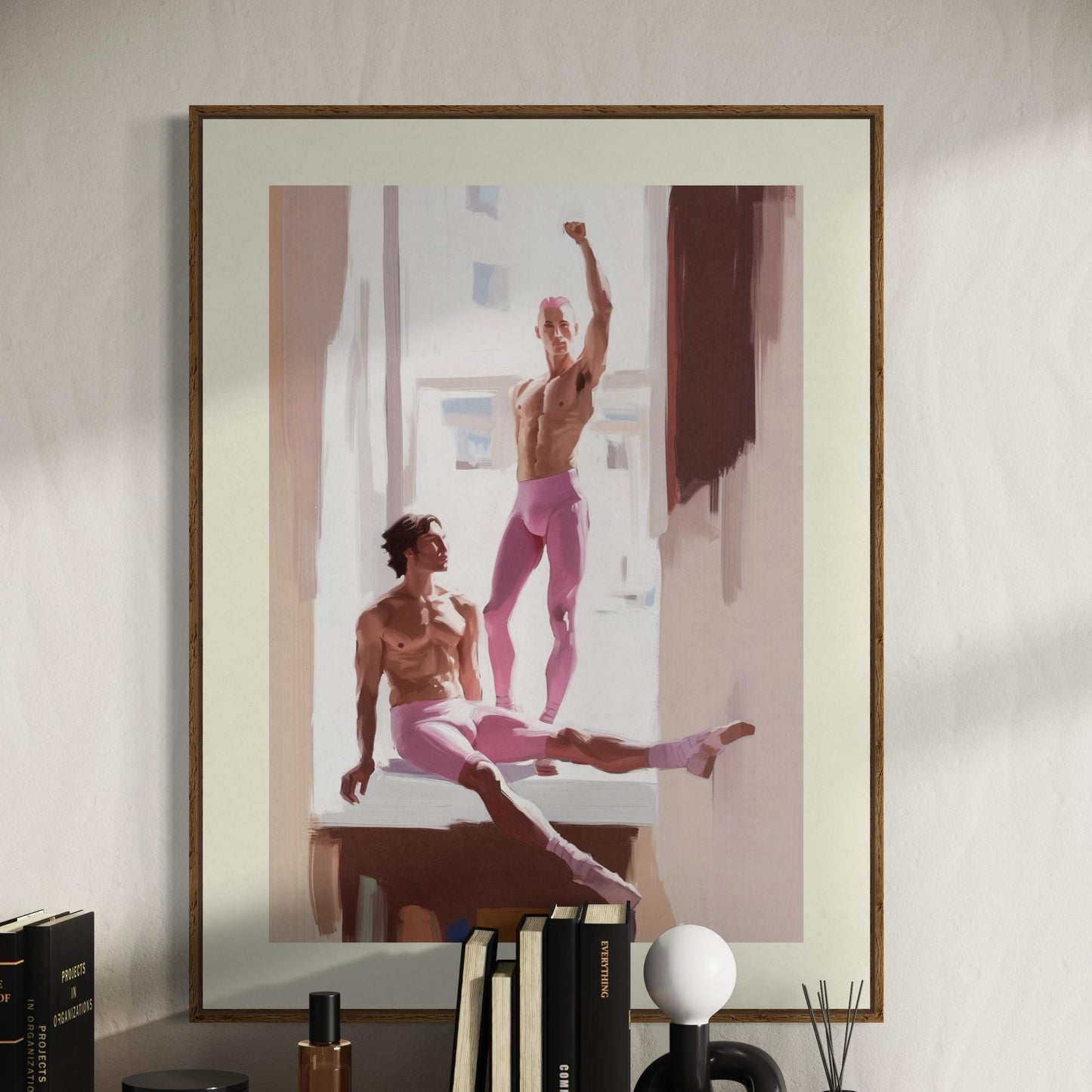 Power in Pink Art Print | Queer-Inspired Minimalist Wall Decor | Premium LGBTQ+ Pride Artwork for Bold Homes & Spaces