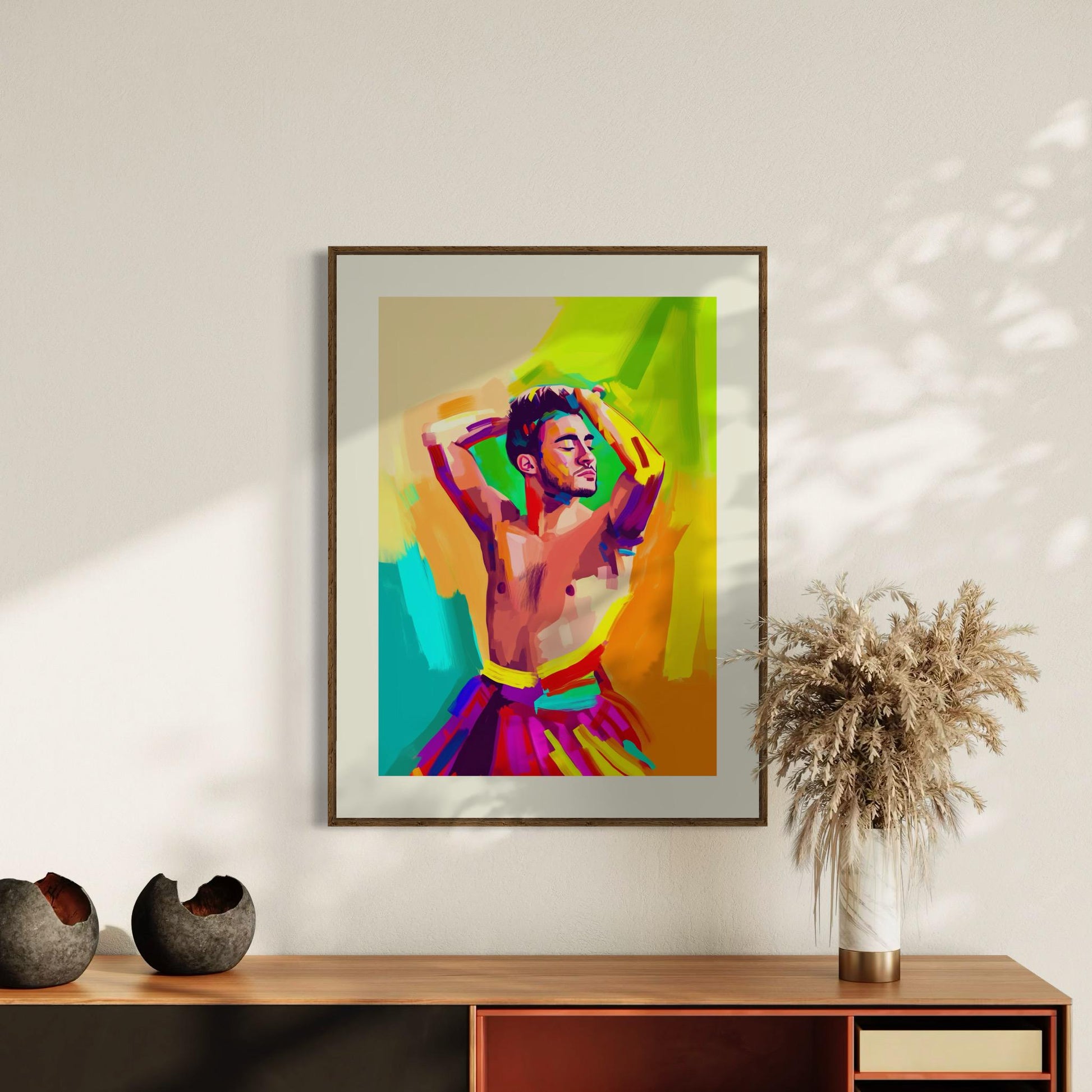 Vibrance in Motion – Bold Cub LGBTQ+ Wall Art, Colourful Queer Decor, Unframed Cub Pride Print on Premium Matte Paper, LGBTQ+ Gift Idea