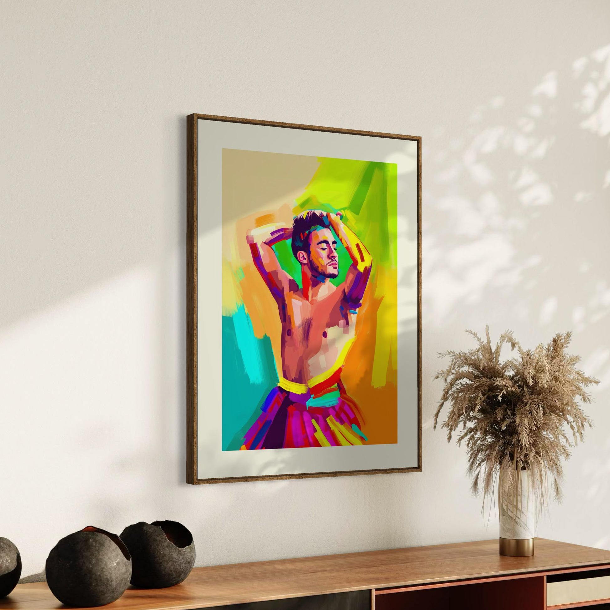 Vibrance in Motion – Bold Cub LGBTQ+ Wall Art, Colourful Queer Decor, Unframed Cub Pride Print on Premium Matte Paper, LGBTQ+ Gift Idea