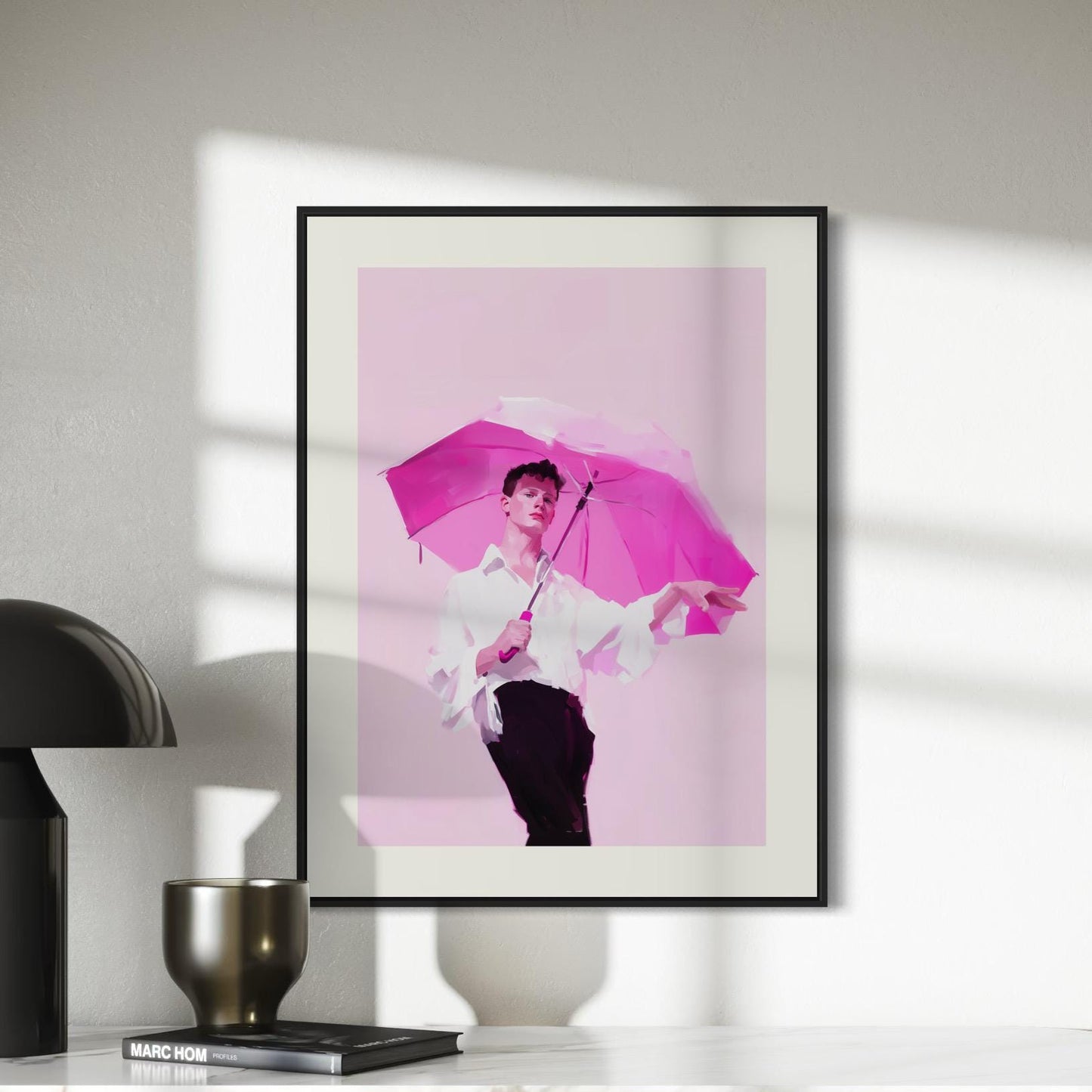 Pretty in Pink – Vibrant Queer Art Print, LGBTQ+ Pride Wall Decor, Unframed Premium Matte Artwork for Bold and Joyful Spaces