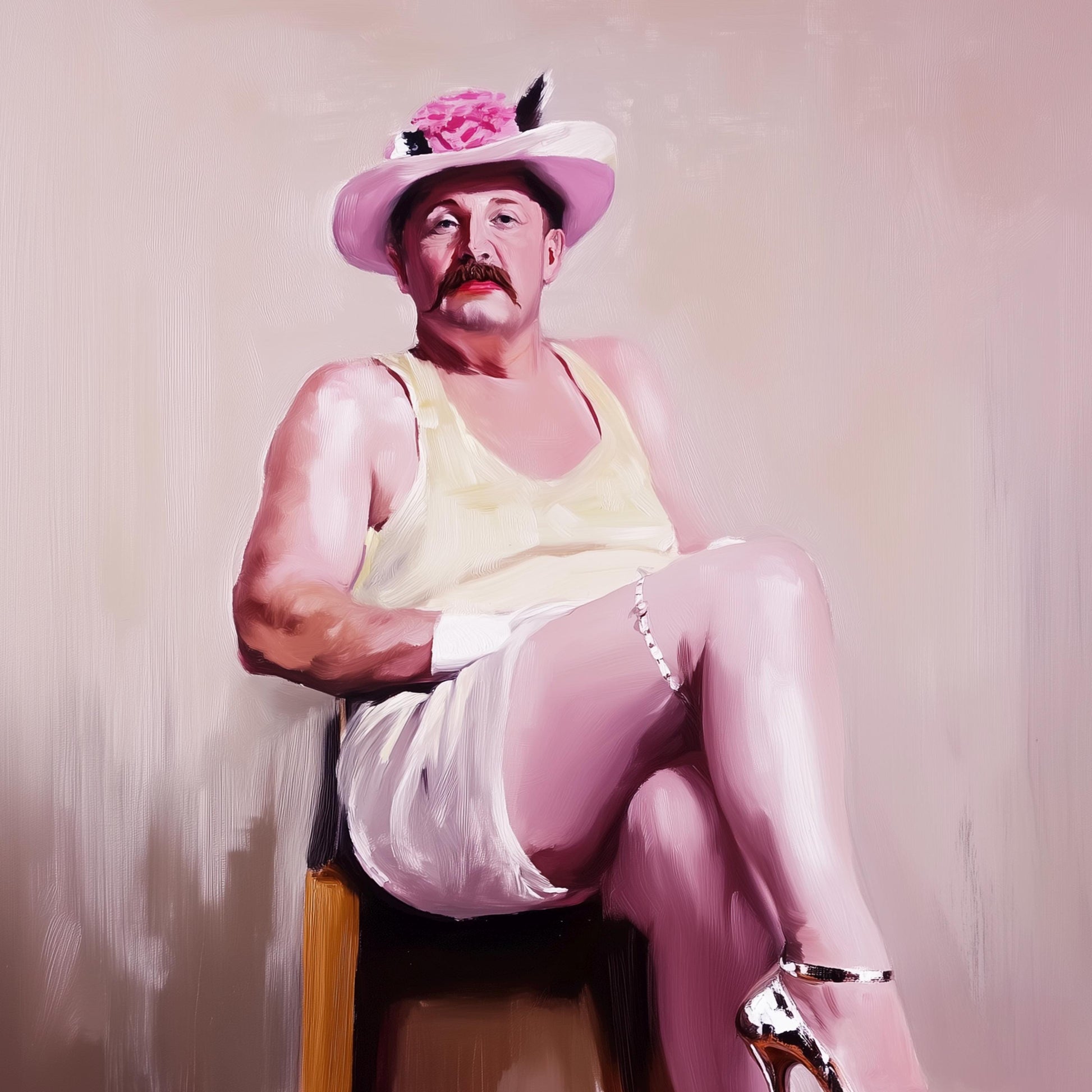 Ladies Who Lunch – Mark | Non-Binary Art Print (2 of 3) | Gender Non-Conforming Wall Art | Queer Fine Art Print | Camp Aesthetic Decor