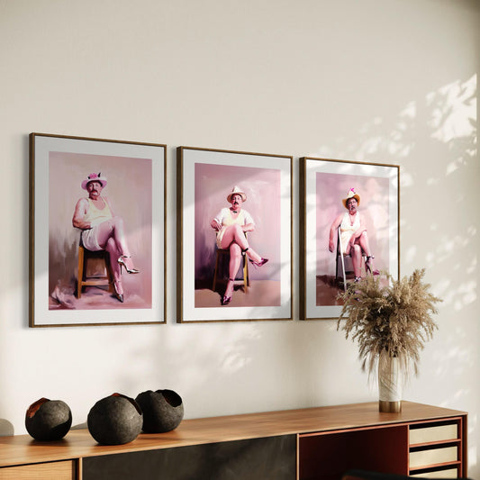 Ladies Who Lunch – Simon | Non-Binary Art Print (3 of 3) | Gender Non-Conforming Wall Art | Queer Fine Art Print | Camp Aesthetic Decor