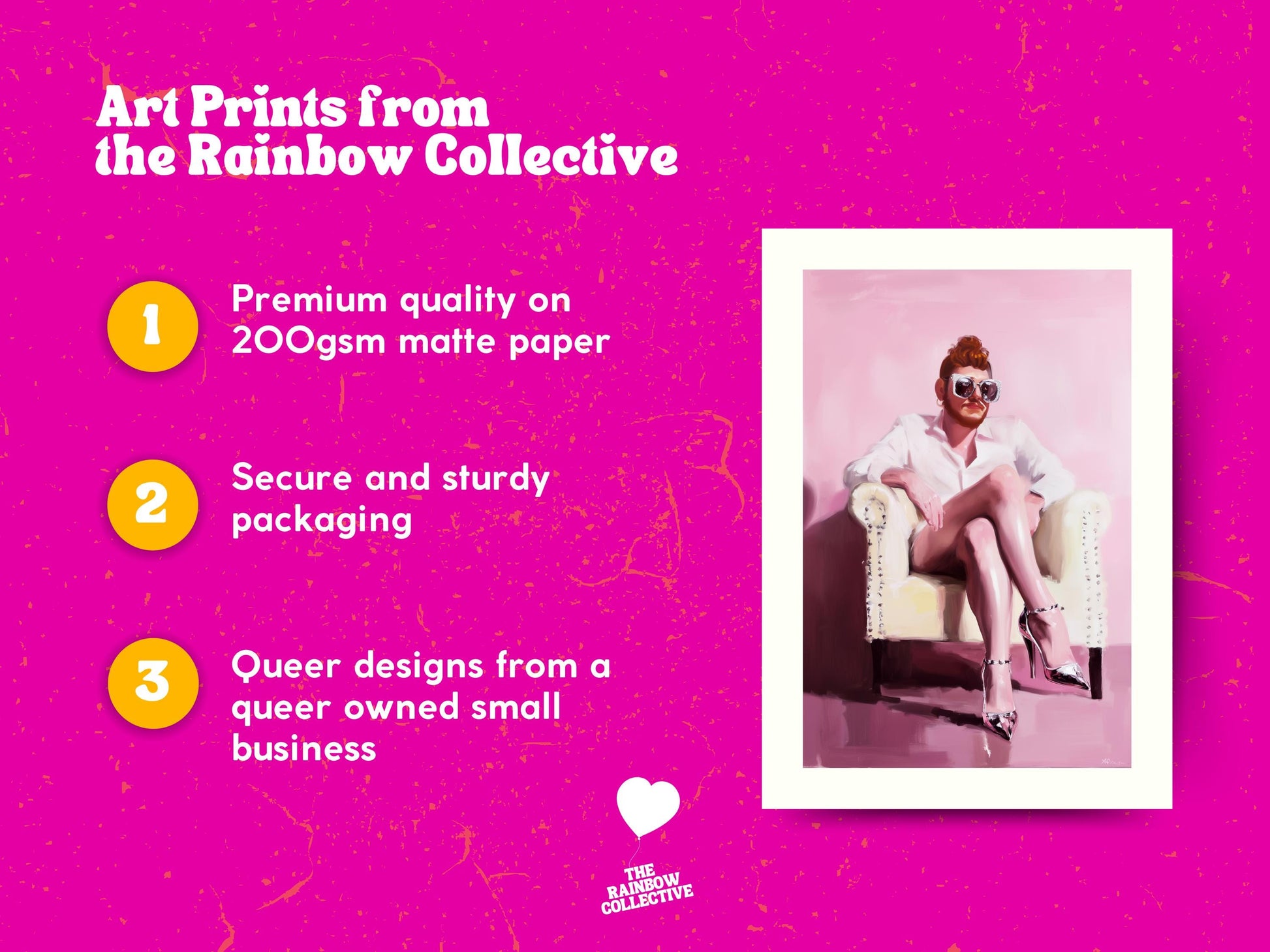 The Power Seat – Queer Oil Painting Print | Bold LGBTQ+ Art | Drag Glam Wall Decor | Androgynous Aesthetic | High Fashion Unframed Print