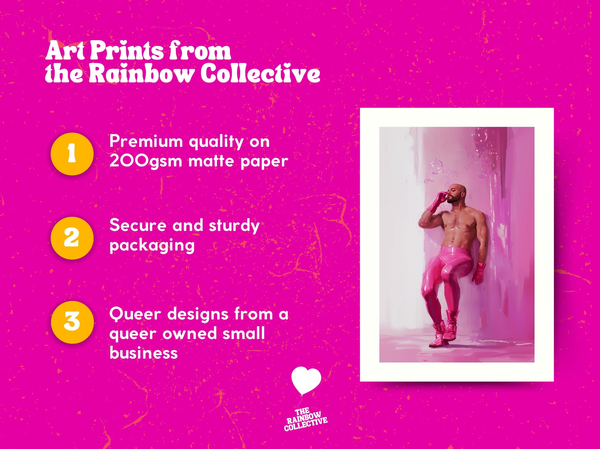 Pink Daydream Fantasy – Queer Art Print, Gay Camp Aesthetic, Playful LGBTQ+ Decor, Bubblegum Dreamscape, Queer Bold Wall Art