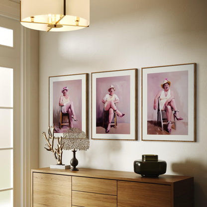 Ladies Who Lunch – Mark | Non-Binary Art Print (2 of 3) | Gender Non-Conforming Wall Art | Queer Fine Art Print | Camp Aesthetic Decor