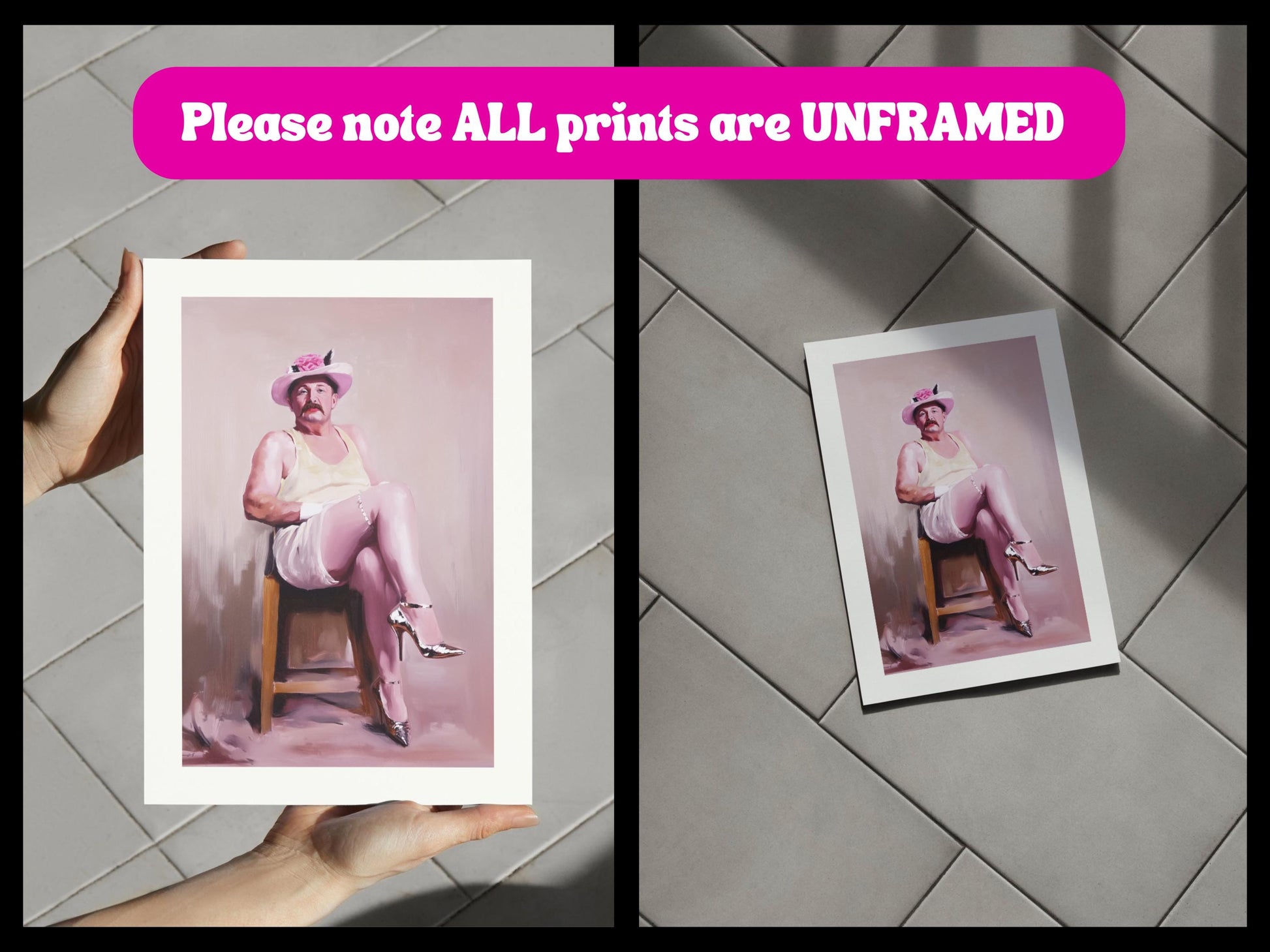 Ladies Who Lunch – Mark | Non-Binary Art Print (2 of 3) | Gender Non-Conforming Wall Art | Queer Fine Art Print | Camp Aesthetic Decor
