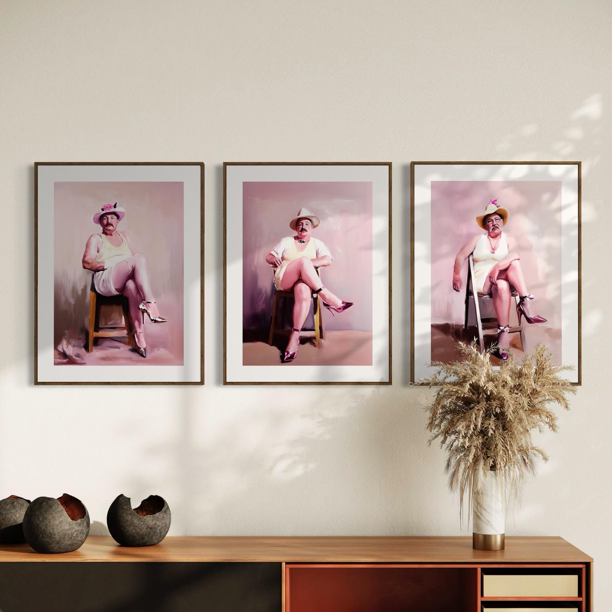 Ladies Who Lunch – Mark | Non-Binary Art Print (2 of 3) | Gender Non-Conforming Wall Art | Queer Fine Art Print | Camp Aesthetic Decor