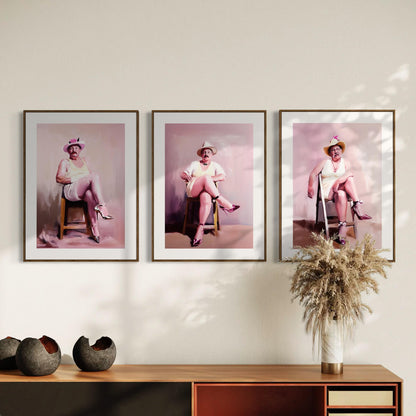 Ladies Who Lunch – Mark | Non-Binary Art Print (2 of 3) | Gender Non-Conforming Wall Art | Queer Fine Art Print | Camp Aesthetic Decor