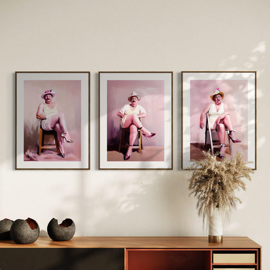 Ladies Who Lunch – Mark | Non-Binary Art Print (2 of 3) | Gender Non-Conforming Wall Art | Queer Fine Art Print | Camp Aesthetic Decor