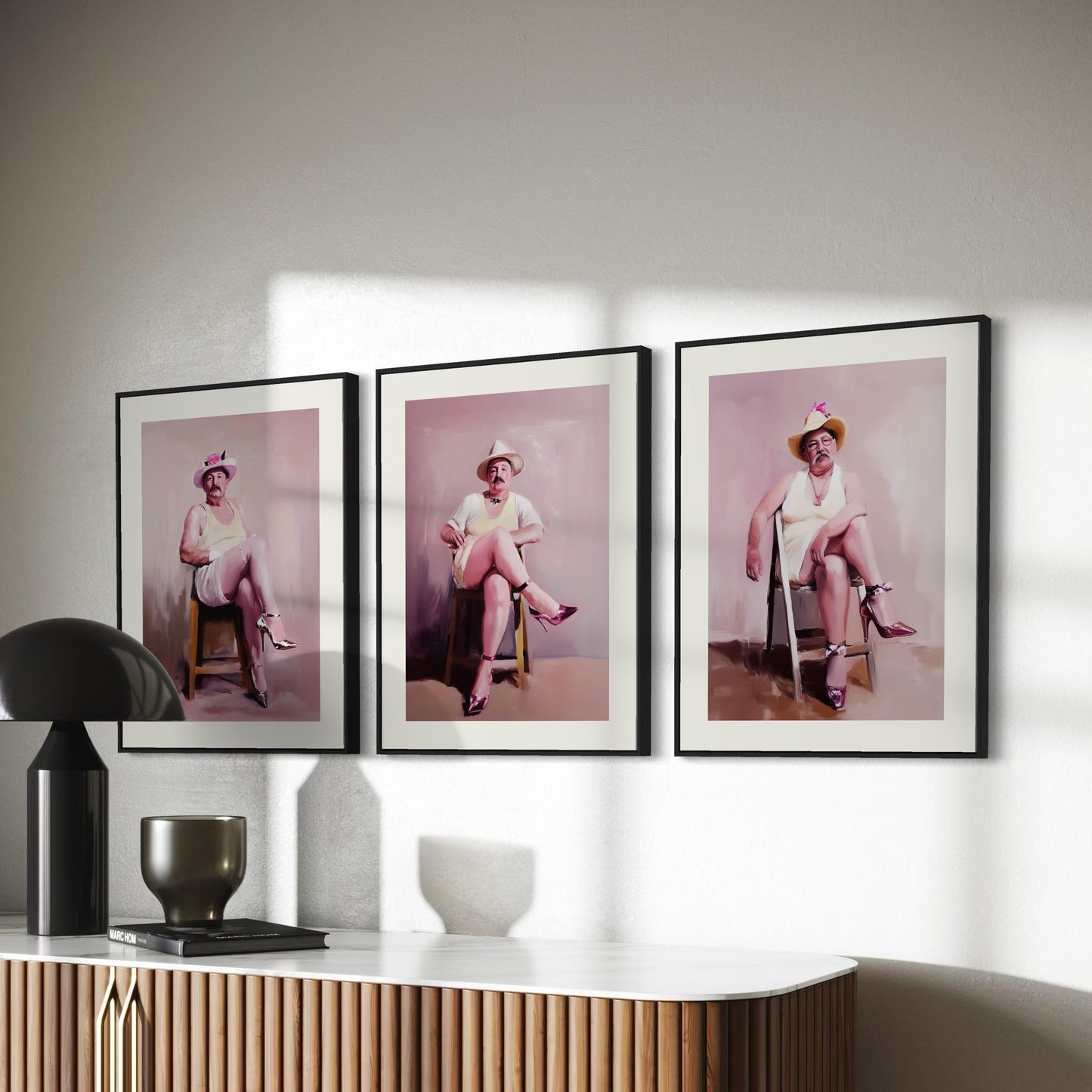 Ladies Who Lunch – Mark | Non-Binary Art Print (2 of 3) | Gender Non-Conforming Wall Art | Queer Fine Art Print | Camp Aesthetic Decor