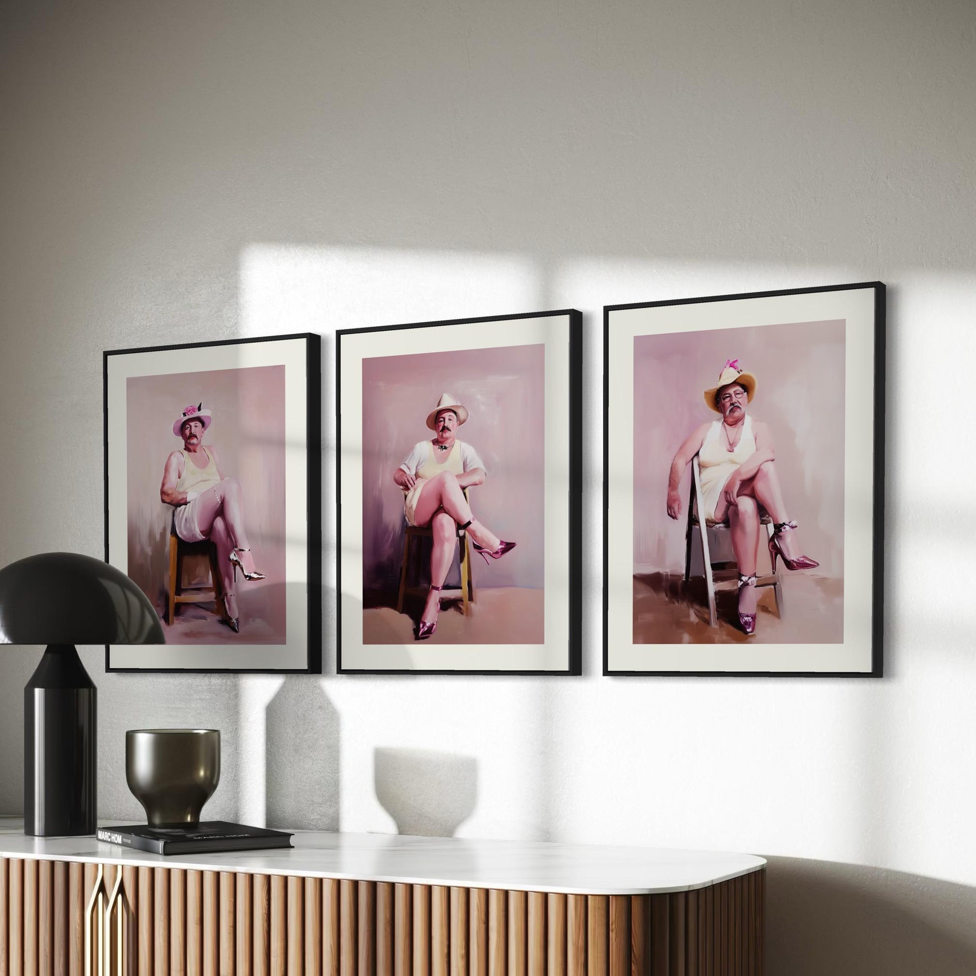Ladies Who Lunch – Mark | Non-Binary Art Print (2 of 3) | Gender Non-Conforming Wall Art | Queer Fine Art Print | Camp Aesthetic Decor