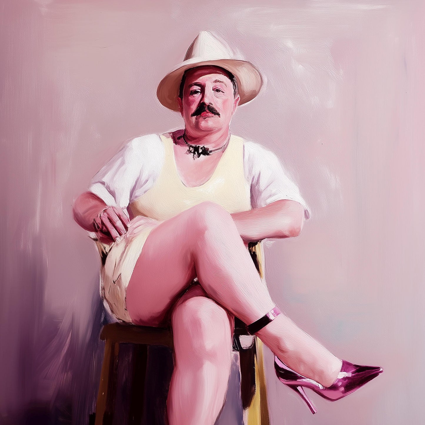 Ladies Who Lunch – Simon | Non-Binary Art Print (3 of 3) | Gender Non-Conforming Wall Art | Queer Fine Art Print | Camp Aesthetic Decor