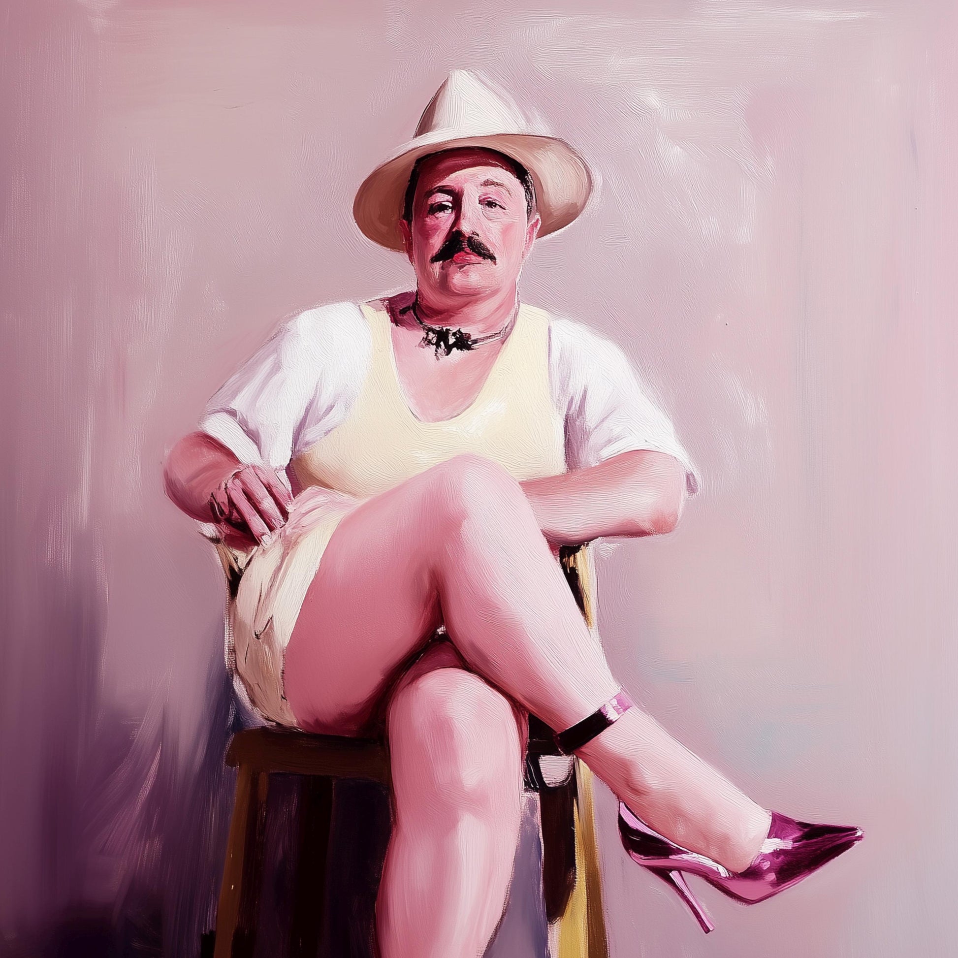 Ladies Who Lunch – Simon | Non-Binary Art Print (3 of 3) | Gender Non-Conforming Wall Art | Queer Fine Art Print | Camp Aesthetic Decor