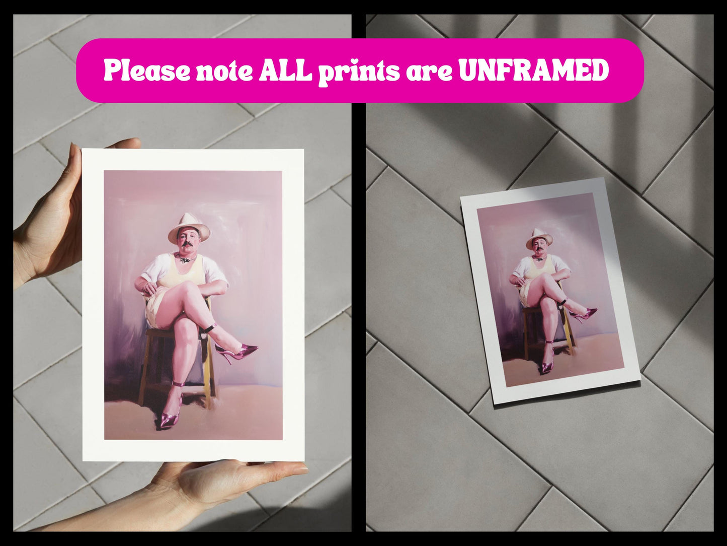 Ladies Who Lunch – Simon | Non-Binary Art Print (3 of 3) | Gender Non-Conforming Wall Art | Queer Fine Art Print | Camp Aesthetic Decor