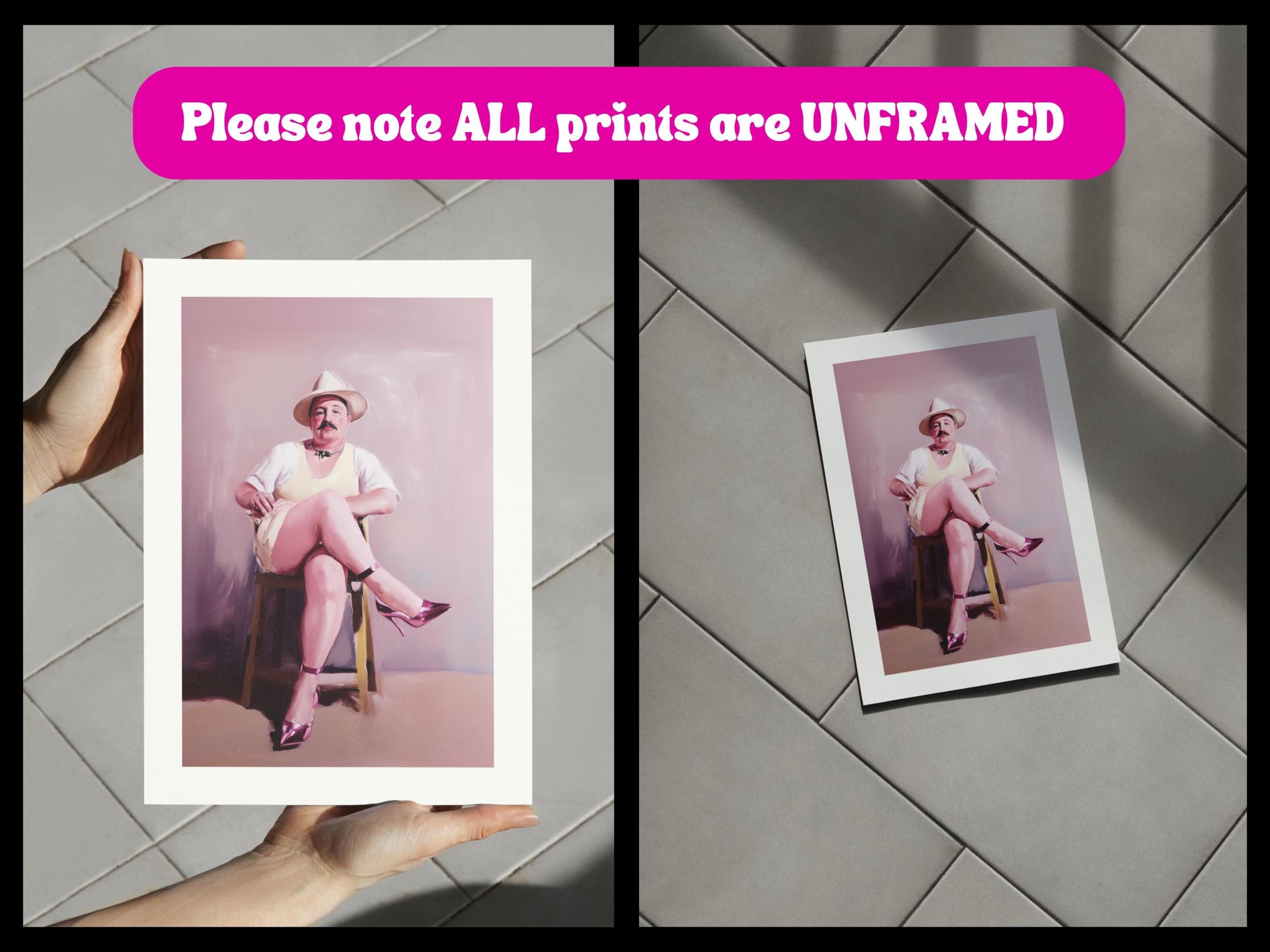 Ladies Who Lunch – Simon | Non-Binary Art Print (3 of 3) | Gender Non-Conforming Wall Art | Queer Fine Art Print | Camp Aesthetic Decor