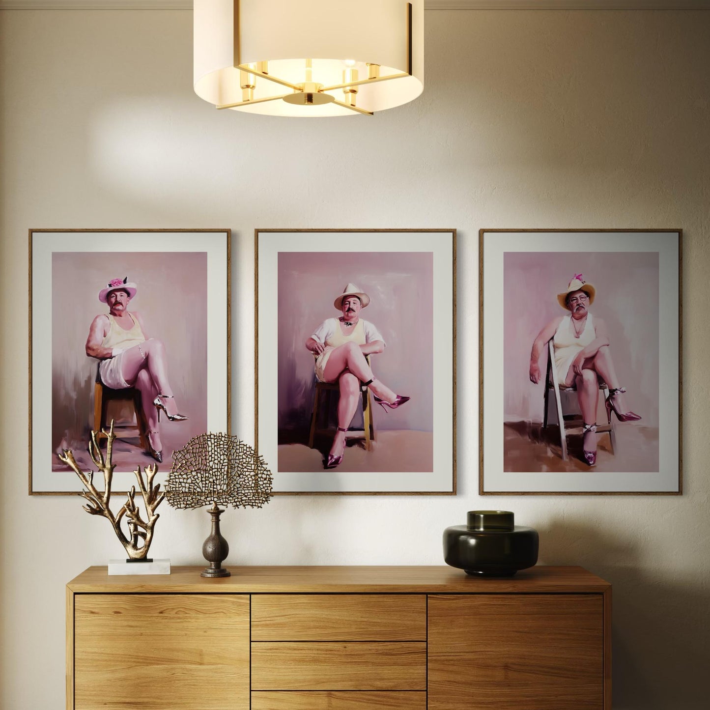 Ladies Who Lunch – Simon | Non-Binary Art Print (3 of 3) | Gender Non-Conforming Wall Art | Queer Fine Art Print | Camp Aesthetic Decor