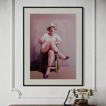 Ladies Who Lunch – Simon | Non-Binary Art Print (3 of 3) | Gender Non-Conforming Wall Art | Queer Fine Art Print | Camp Aesthetic Decor