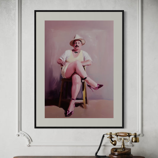 Ladies Who Lunch – Simon | Non-Binary Art Print (3 of 3) | Gender Non-Conforming Wall Art | Queer Fine Art Print | Camp Aesthetic Decor