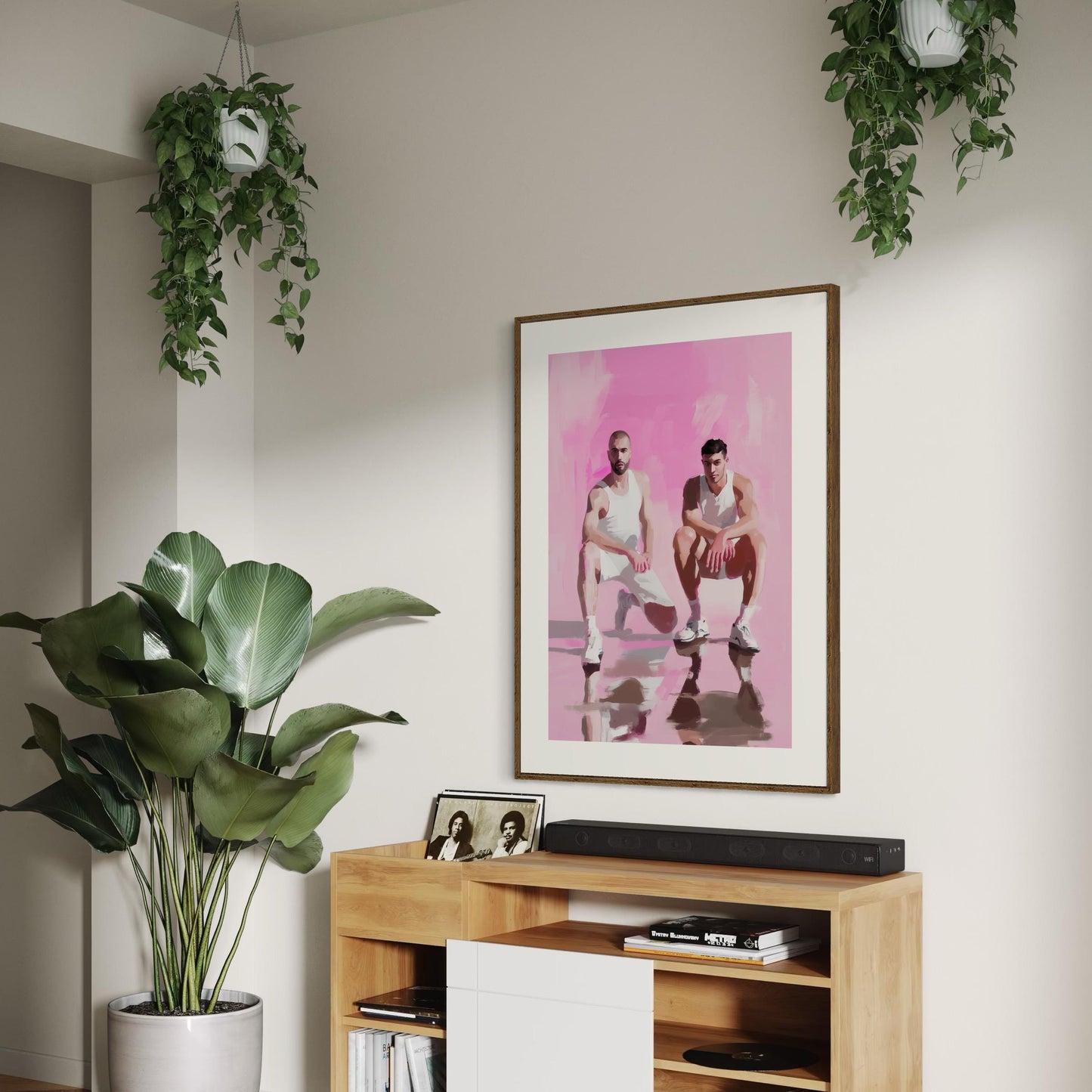 Bad Boys Print | Queer Art, Masculine Gay Wall Art, Aesthetic Poster, LGBTQ+ Decor, Cool & Edgy, Street Style, Gay Couple Artwork