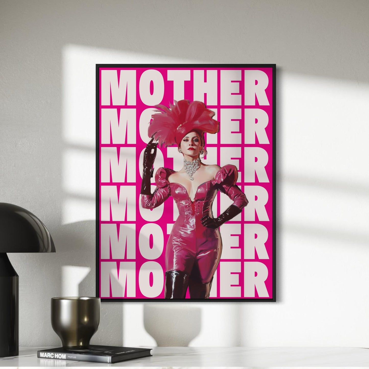 MOTHER Print – Fierce & Fabulous Queer Art, Drag-Inspired Digital Print, LGBTQ+ Wall Art, Ballroom Culture Decor, Digital Painting