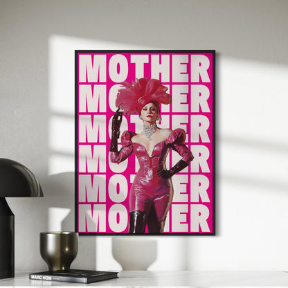 MOTHER Print – Fierce & Fabulous Queer Art, Drag-Inspired Digital Print, LGBTQ+ Wall Art, Ballroom Culture Decor, Digital Painting