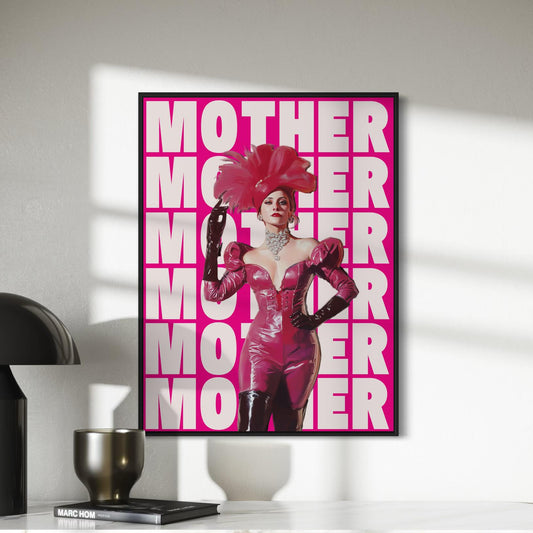 MOTHER Print – Fierce & Fabulous Queer Art, Drag-Inspired Digital Print, LGBTQ+ Wall Art, Ballroom Culture Decor, Digital Painting