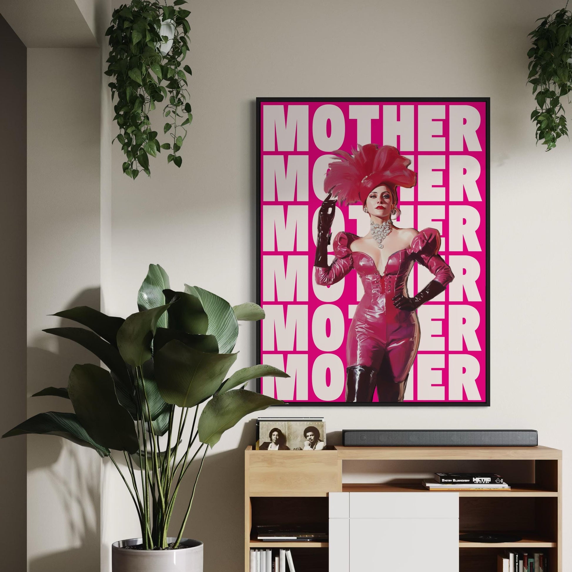 MOTHER Print – Fierce & Fabulous Queer Art, Drag-Inspired Digital Print, LGBTQ+ Wall Art, Ballroom Culture Decor, Digital Painting