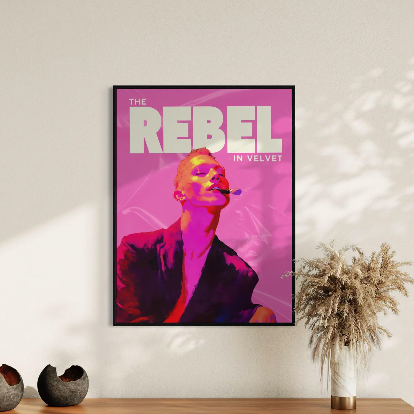 Velvet Rebel - Bold Queer Defiance in Colourful Expression | Premium Unframed Print | 200gsm Matte Paper | Celebrate Fierce Queer Spirit