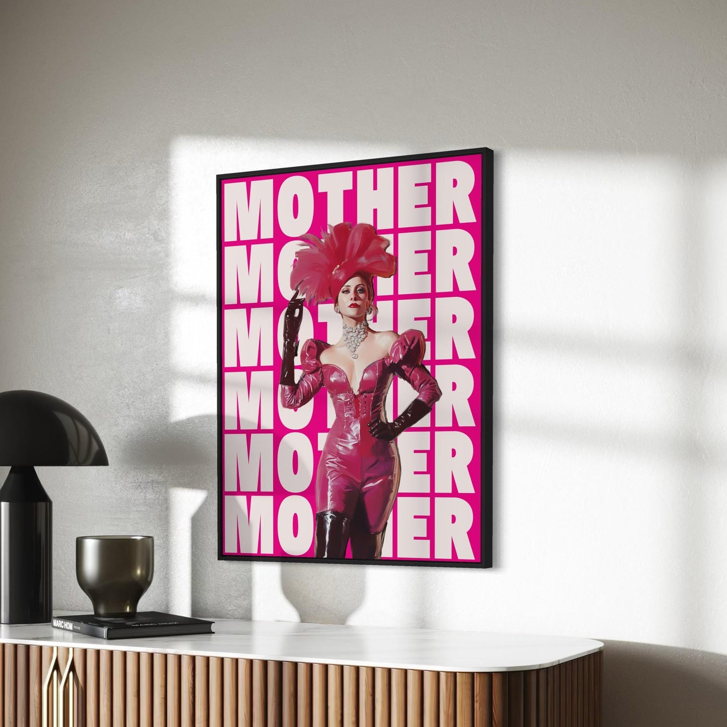 MOTHER Print – Fierce & Fabulous Queer Art, Drag-Inspired Digital Print, LGBTQ+ Wall Art, Ballroom Culture Decor, Digital Painting