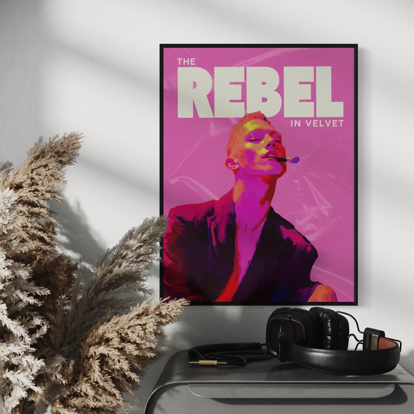 Velvet Rebel - Bold Queer Defiance in Colourful Expression | Premium Unframed Print | 200gsm Matte Paper | Celebrate Fierce Queer Spirit