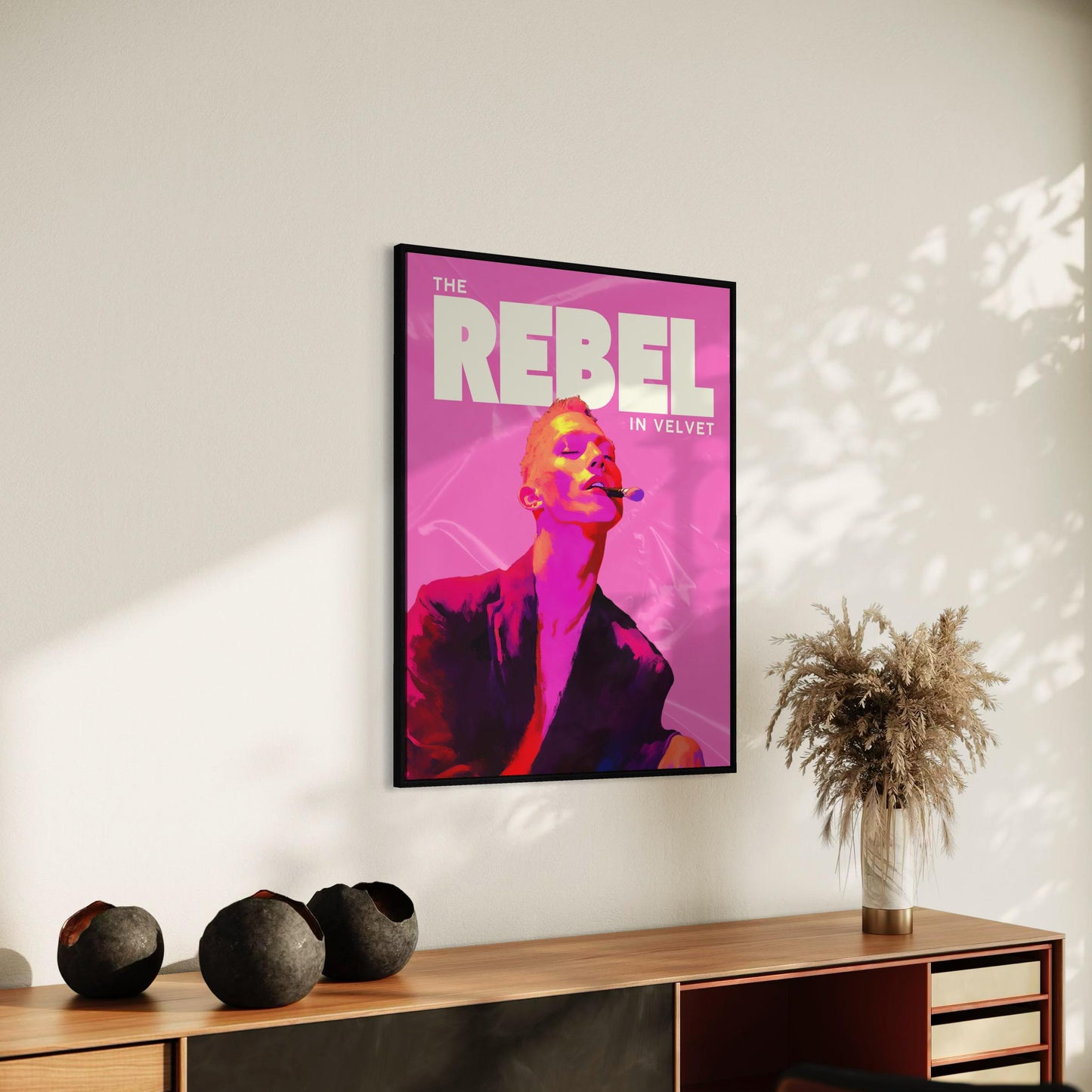 Velvet Rebel - Bold Queer Defiance in Colourful Expression | Premium Unframed Print | 200gsm Matte Paper | Celebrate Fierce Queer Spirit