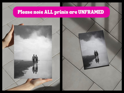 Coastal Affairs (2 of 3) – Vintage Style Gay Couple Beach Photo Print set | Queer Romance Wall Art | Unframed Matte LGBTQ Photography Poster