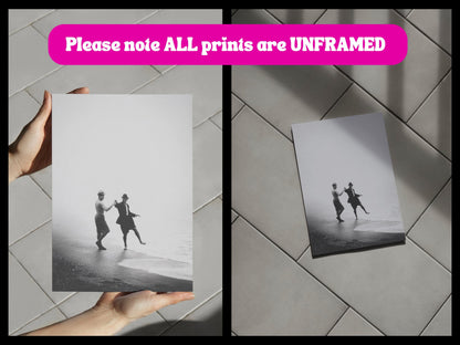Coastal Affairs (3 of 3) – Vintage Style Gay Couple Beach Photo Print set | Queer Romance Wall Art | Unframed Matte LGBTQ Photography Poster