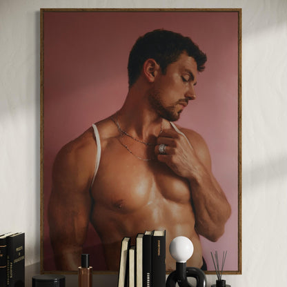 Taken - Queer Art Print by Gay Artist | Gay Erotic Wall Art | intimate Male Portrait | LGBTQ Bedroom Decor | Queer Pride Print