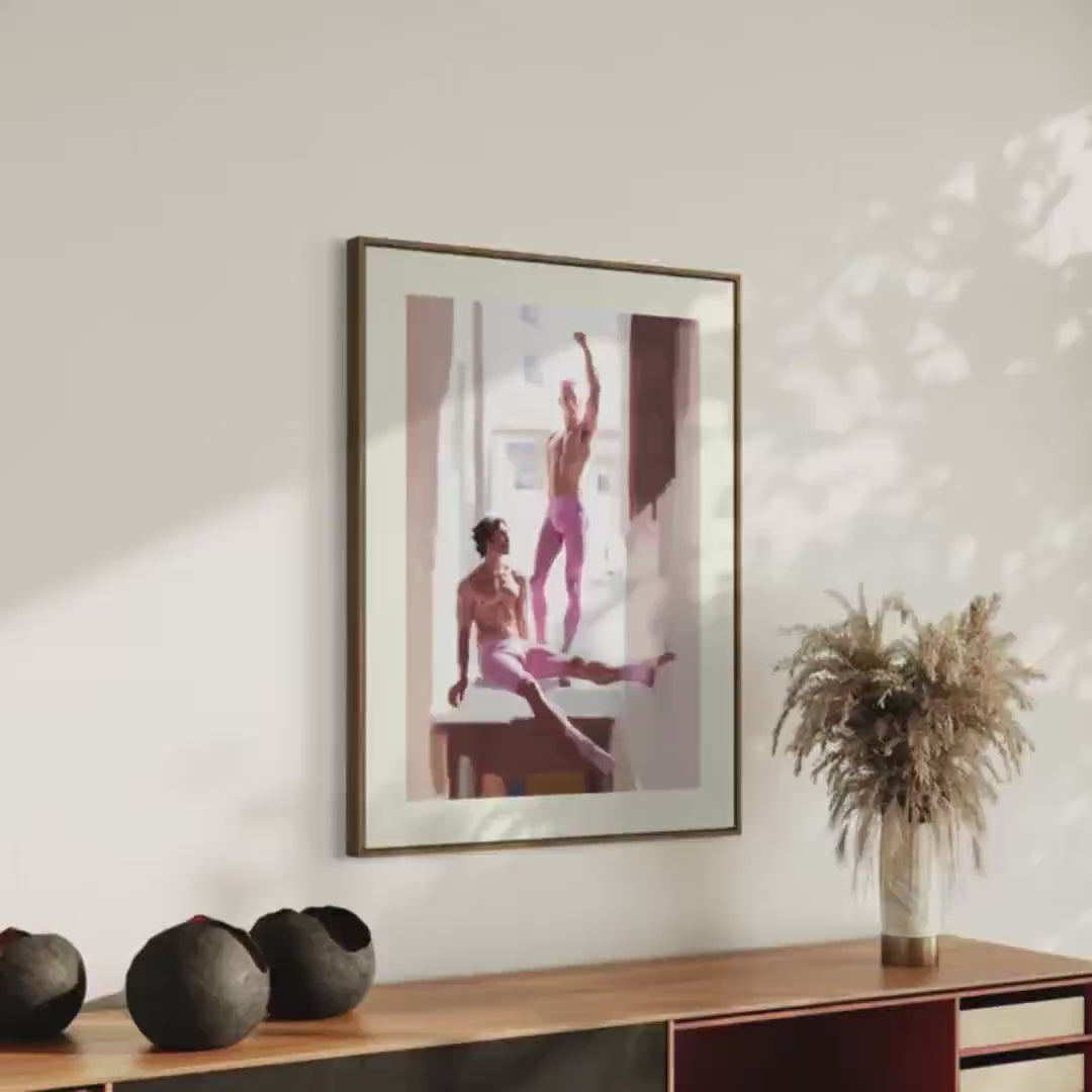 Power in Pink Art Print | Queer-Inspired Minimalist Wall Decor | Premium LGBTQ+ Pride Artwork for Bold Homes & Spaces