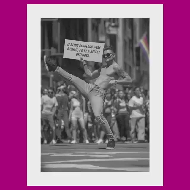LGBTQ+ Print, Queer Art, Pride Art, Funny Pride Decor and Gifting