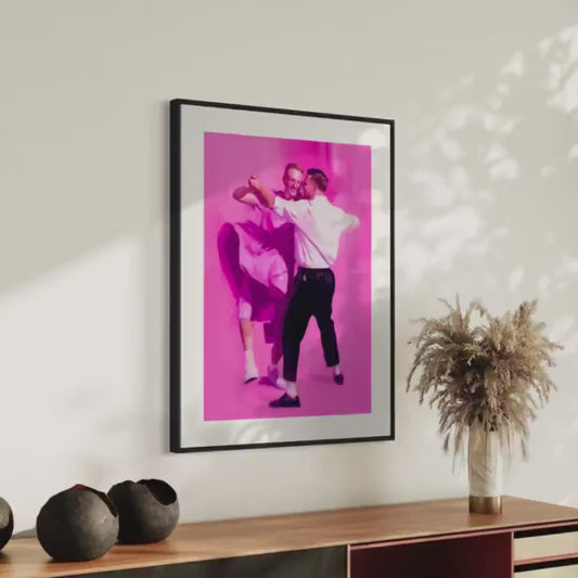 Let Us Dance – Vibrant Queer Wall Art, LGBTQ+ Celebration Print, Unframed Premium Matte Artwork for Bold & Joyful Spaces