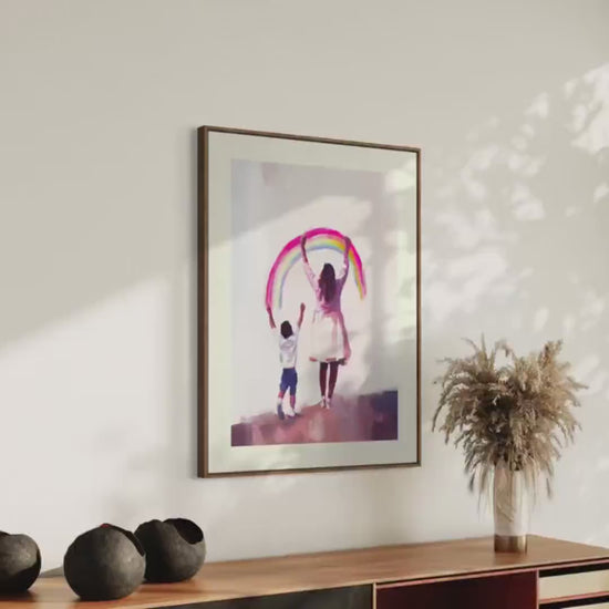 Celebrate Your Rainbow Art Print | Queer-Inspired Wall Decor | Premium Matte LGBTQ+ Pride Poster for Your Home or Gift